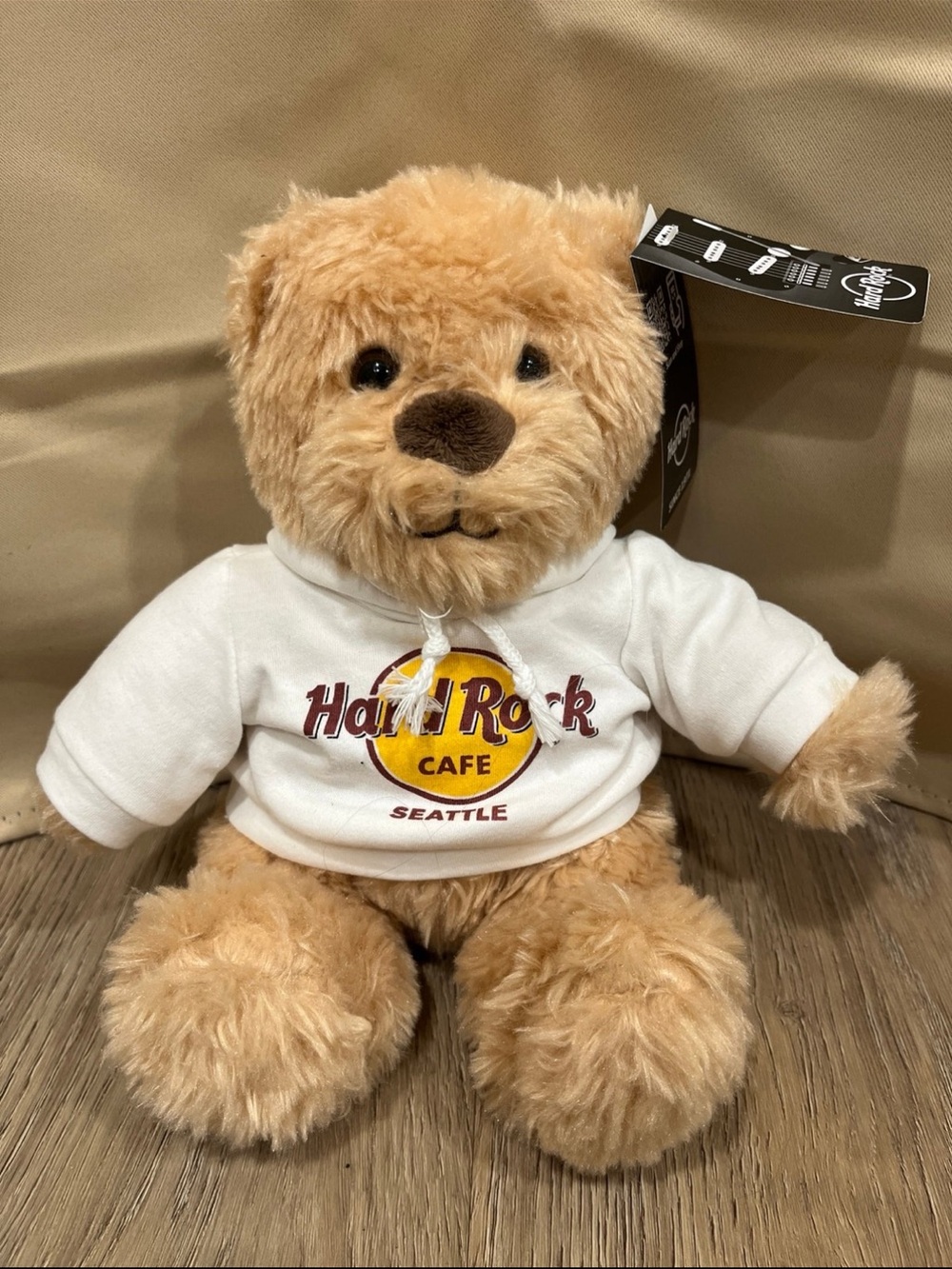 Hard Rock Cafe Seattle Teddy Bear 10” Plush with Hoodie